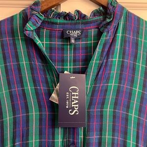 Chaps Plaid Maxi Dress